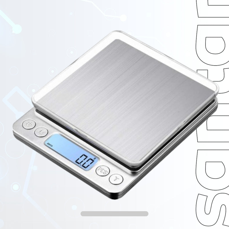 Digital Kitchen Scale - 3000g/0.1g Jewelry and Food Scale, LCD Display, Tare Function