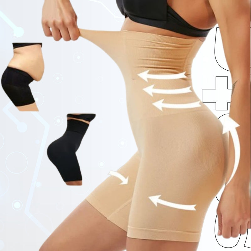 High Waist Shapewear for Women - Tummy Control, Butt Lifter, Slimming Panties, and Mid Thigh Body Shaper Shorts