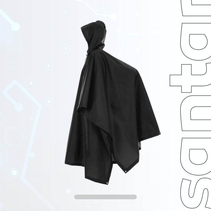 Waterproof Hooded Rain Poncho