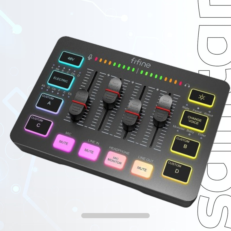 FIFINE Gaming Audio Mixer - Streaming&nbsp