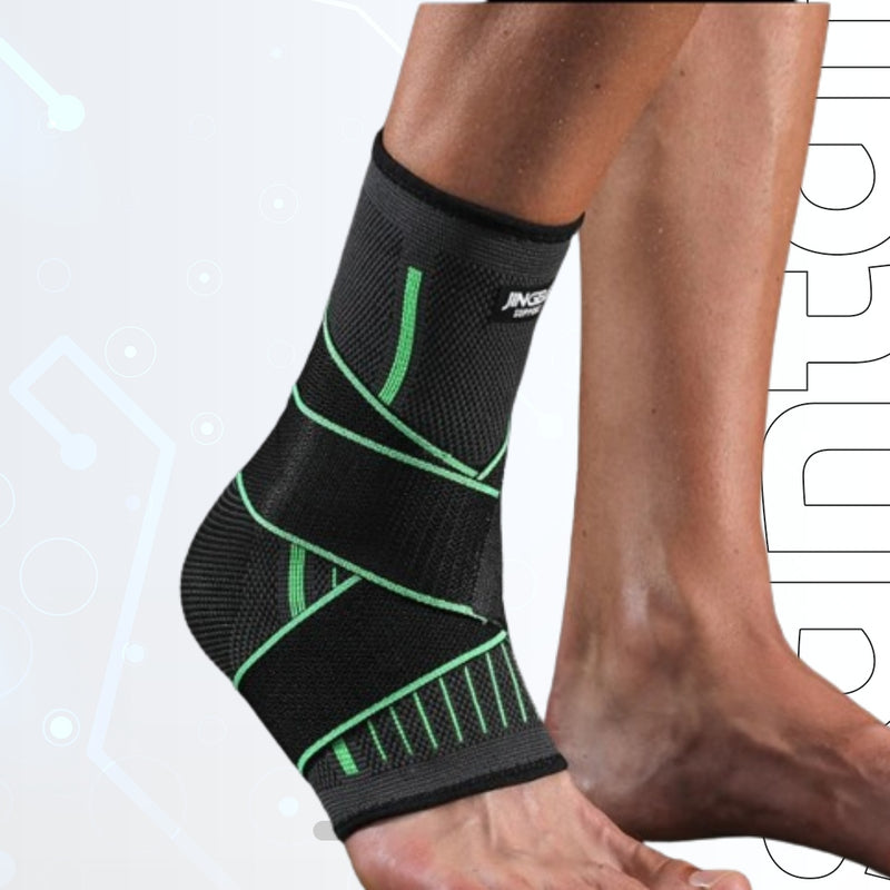 Protective Ankle Support - Compression Nylon Strap Brace for Football and Basketball