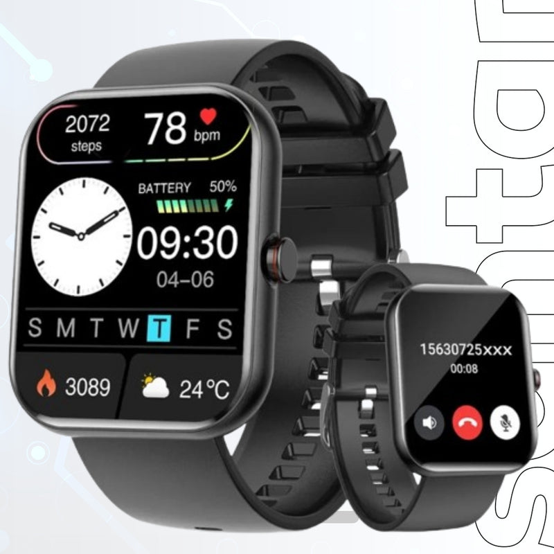 Smart Watch - Voice Calling, Health Monitoring, Blood Oxygen, Heart Rate, iOS & Android