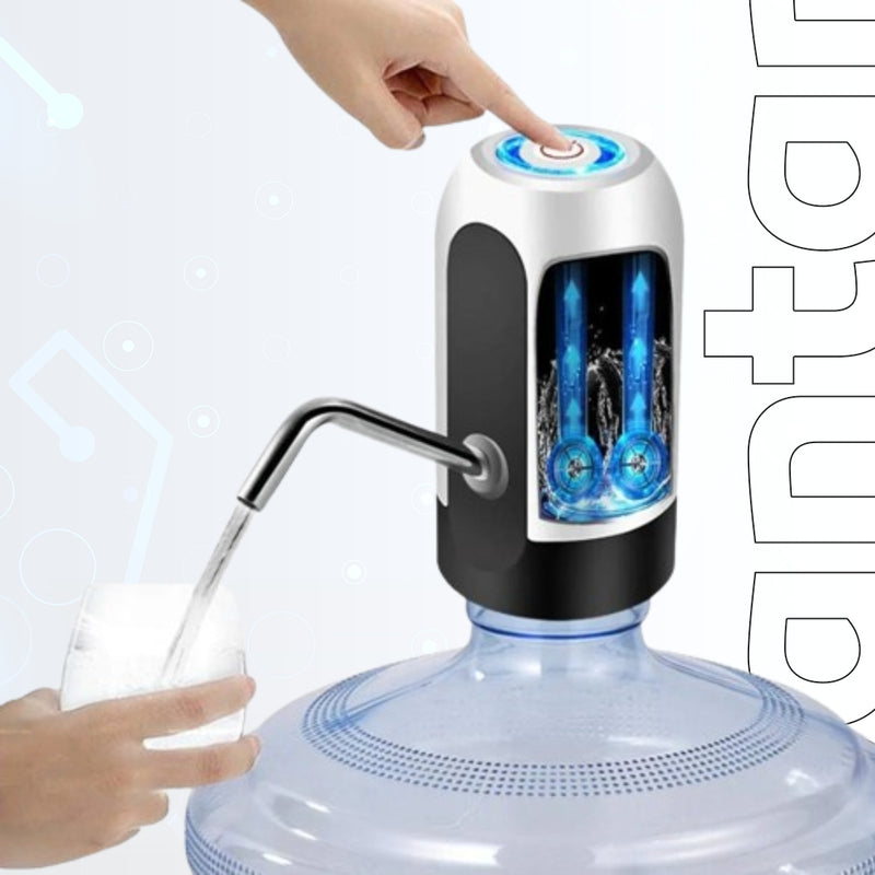 Electric Portable Water Dispenser Pump for 5 Gallon Bottle - USB Charge with Extension Hose