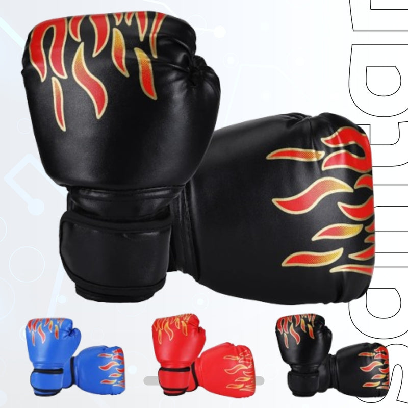 Kids Leather Boxing Gloves - Kickboxing Gloves for Children in Sanda Sports