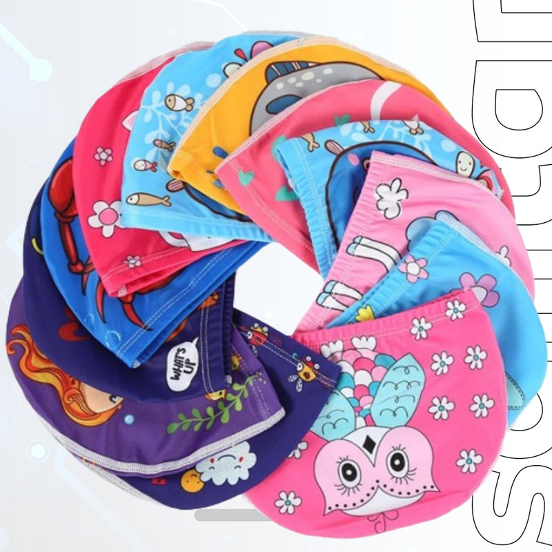 Cartoon children's swimming cap