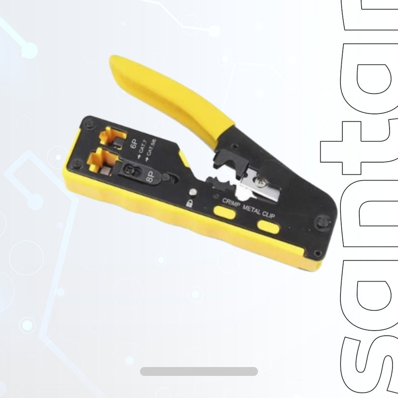 Multifunctional Network Pliers Crimping Tool - EZ Crimp Tool for CAT5, CAT6, CAT7, RJ11, RJ12, and RJ45