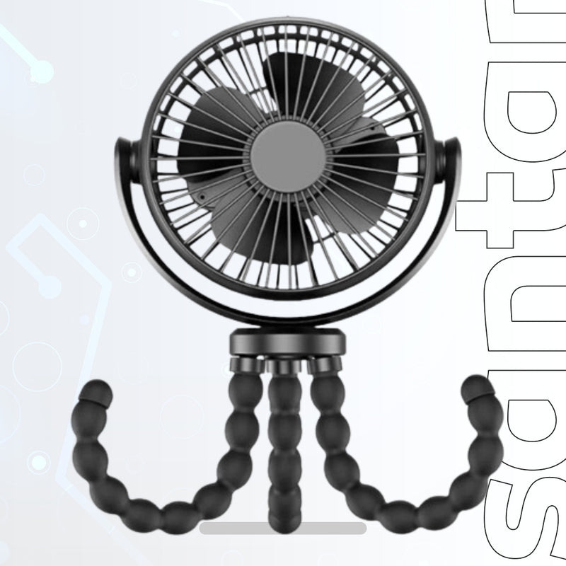 USB Desktop Folding Fan - Multifunctional Octopus Mini Fan for Outdoor, Baby Stroller, and Handheld Use