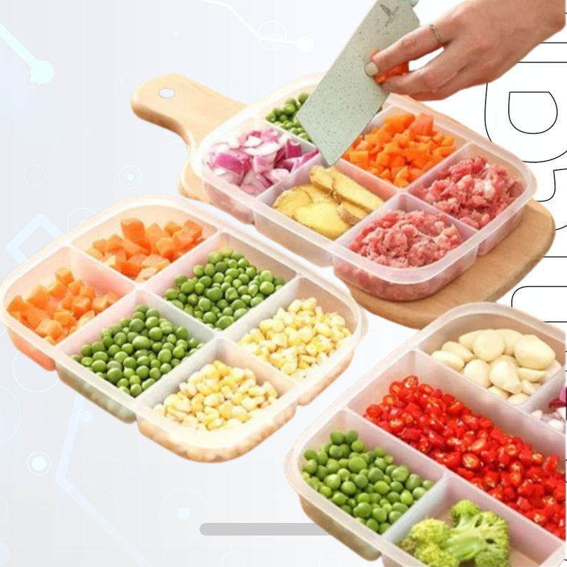 Multifunctional Kitchen Food Storage Box - Plastic Organizer for Refrigerator, Fruits, and Vegetables