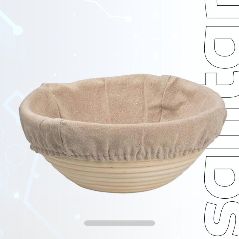 UPORS Oval Rattan Bread Proofing Basket - Natural Wicker Dough Fermentation Sourdough Banneton