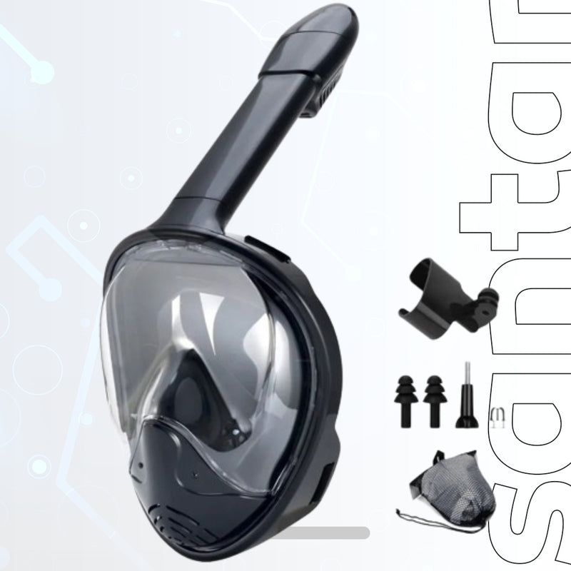 Full Face Snorkel Mask with Detachable Camera Mount