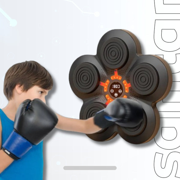 Smart Boxing Machine with LED Lights & Bluetooth Trainer – Interactive Home Boxing Equipment
