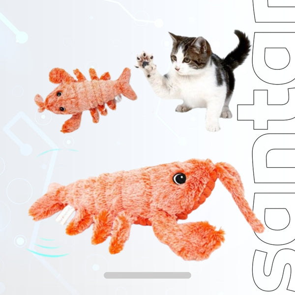 Pet Toys - Electric Jumping Shrimp Charging Simulation