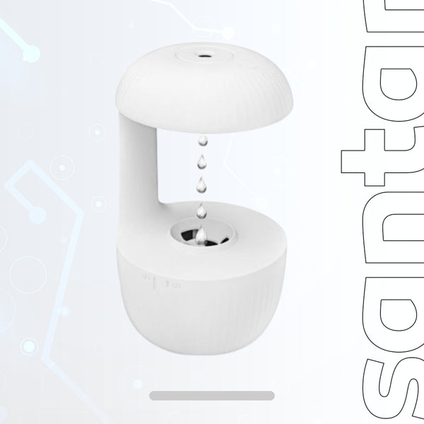 Anti-gravity air humidifier, countercurrent humidifier