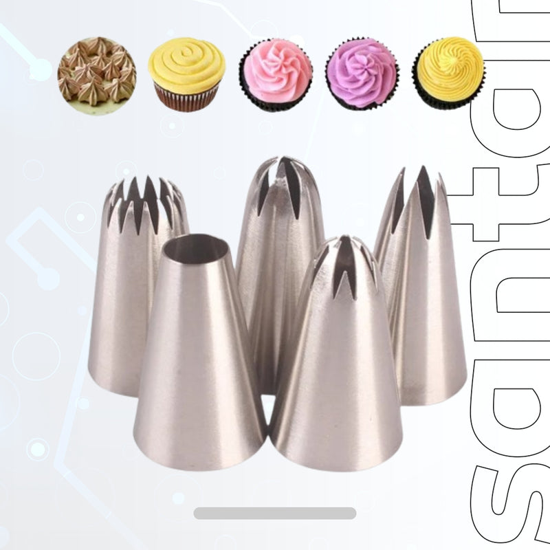 Russian Confectioner Piping Pastry Nozzles for Cakes - Confectionery Decoration