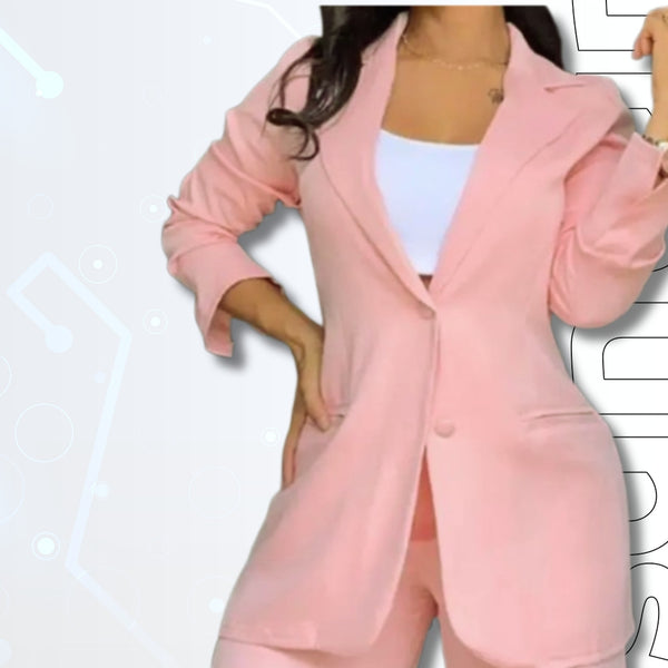 Women's Autumn Fashion Blazer Notched Collar