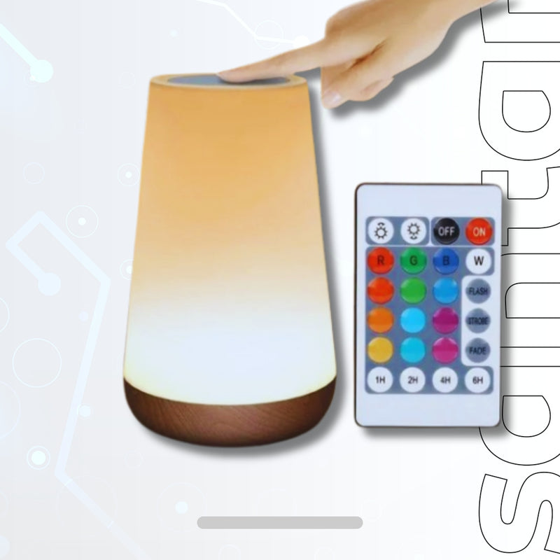 Creative Night Light with Remote Control - Wooden Designer