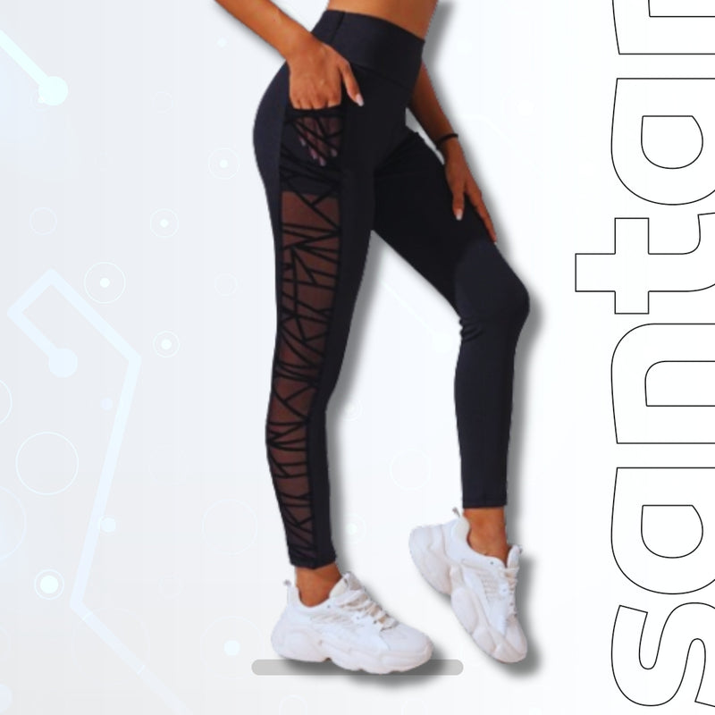 Hip Lift Mesh Stitching Yoga Outfits