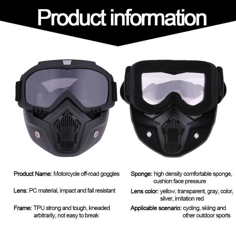 Adjustable Dustproof Motorcycle Goggles