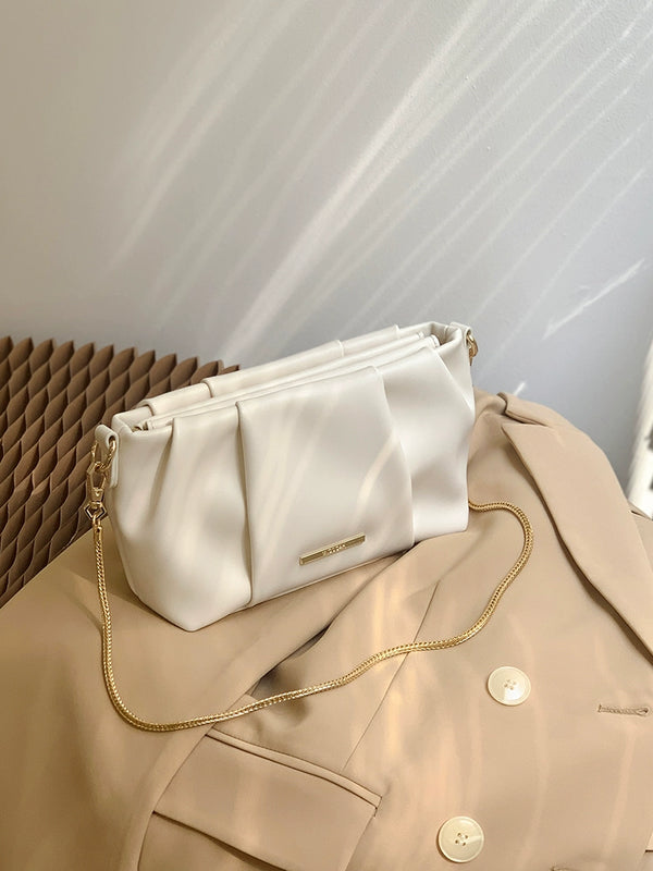Micocah Accessible Luxury White Niche Style Retro Crossbody Bag