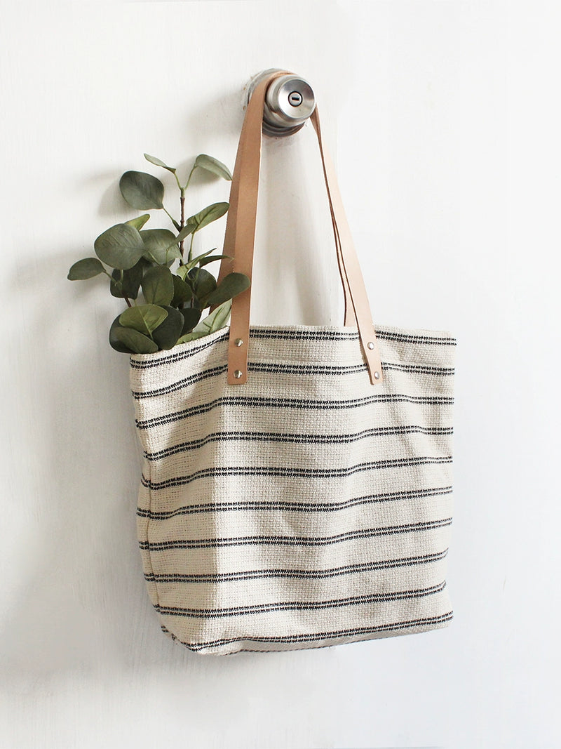 Sobag Harajuku Cotton and Linen Stripes Chic Mori Artistic