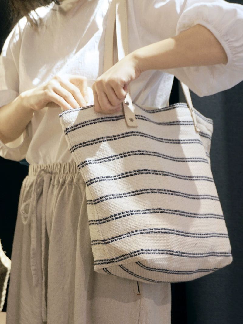 Sobag Harajuku Cotton and Linen Stripes Chic Mori Artistic