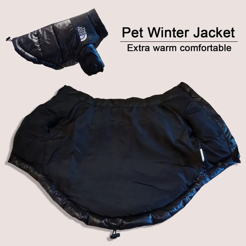 Large Winter Dog Jacket - Warm Windproof Reflective Coat for French Bulldog, Chihuahua, and Small to Medium Dogs