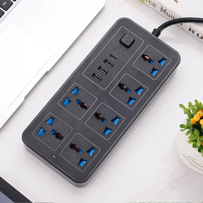 Universal Power Strip with USB Ports