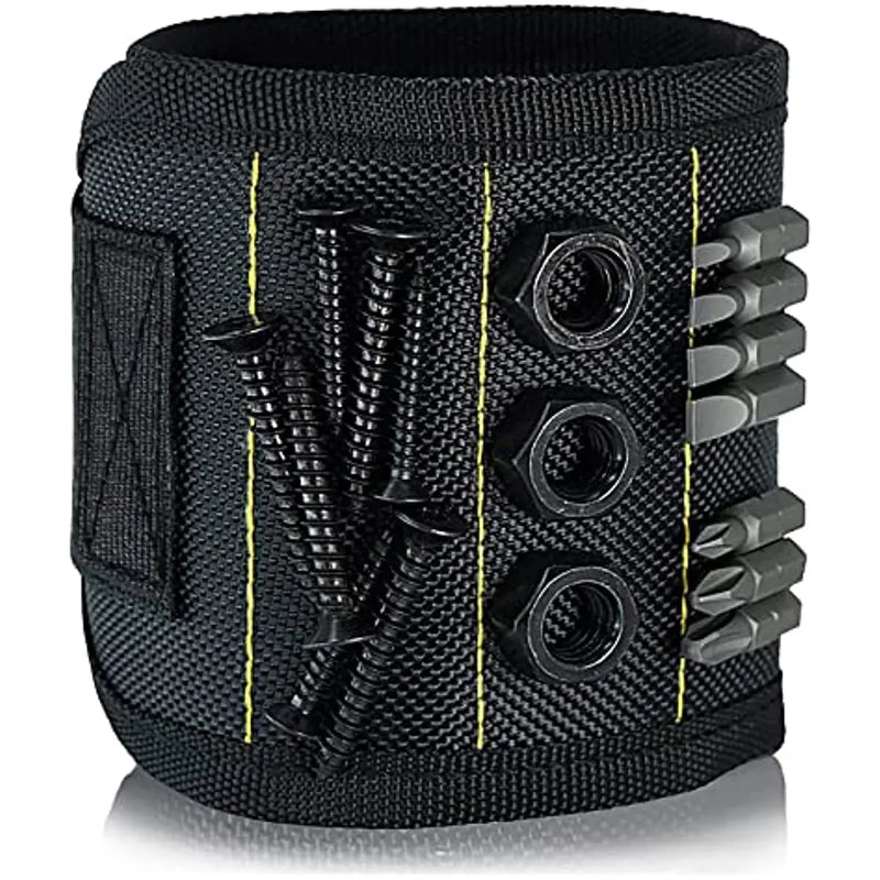 Magnetic Wristband - Holds Screws, Nails, Drill Bits, Strong Magnets