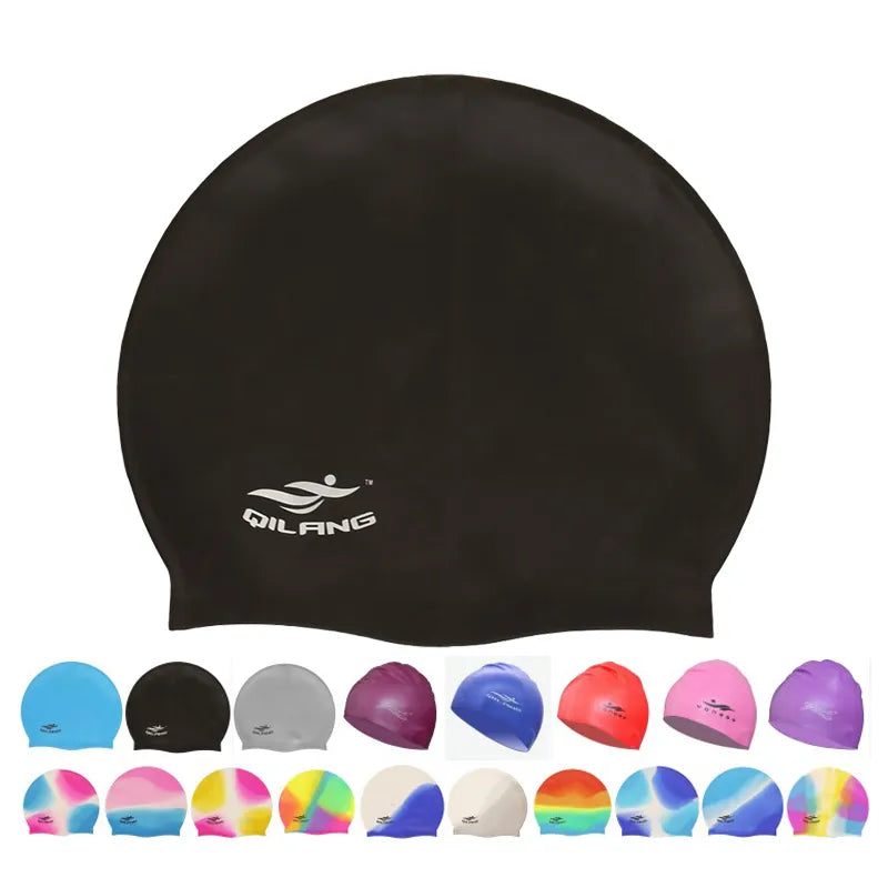 Universal Waterproof Silicone Swimming Caps