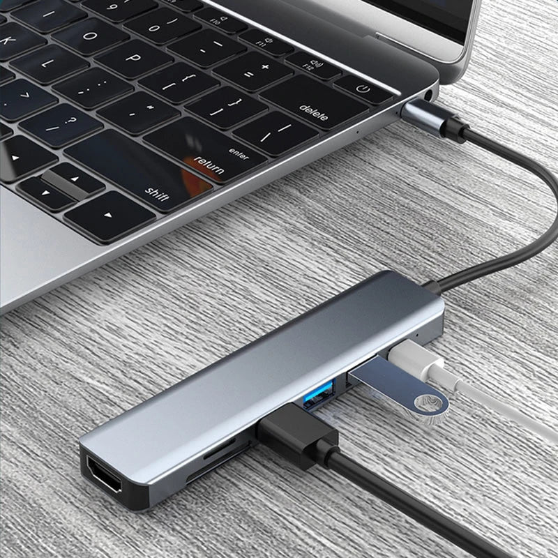 USB-C Hub with HDMI, RJ45, and More