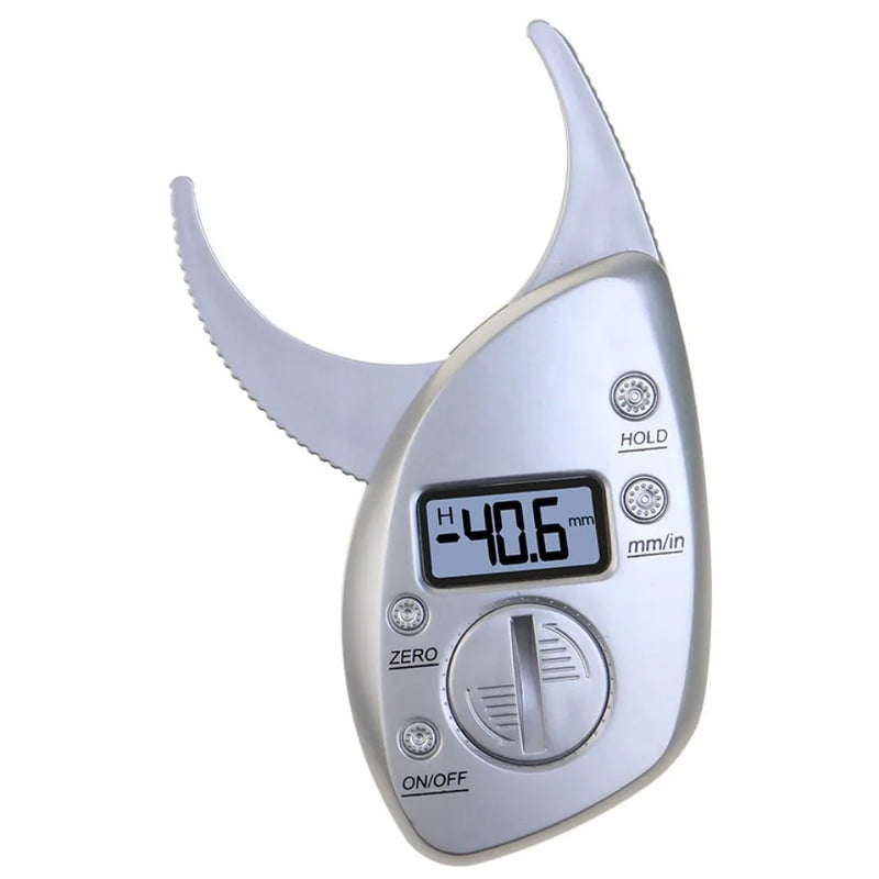 Body fat calipers for measuring electronic fat percentage.