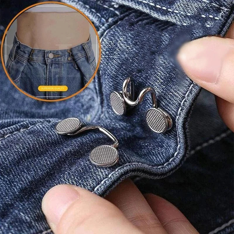 Adjustable Jeans Button for Waist - Clothing Clip