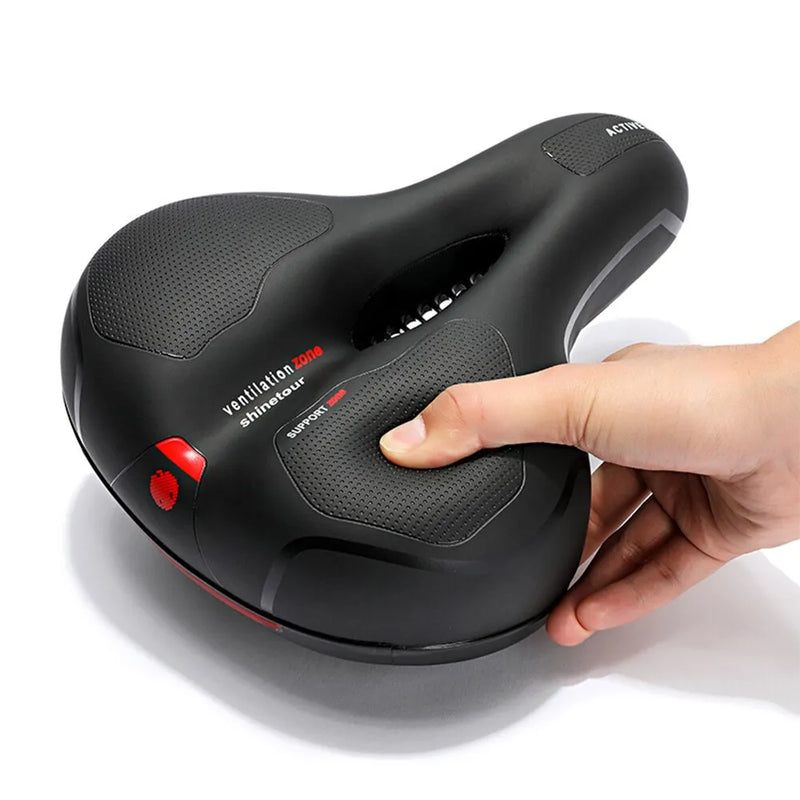 Comfortable Hollow Breathable Bicycle Saddle - Shock Absorbing MTB Road Bike Seat for Men and Women