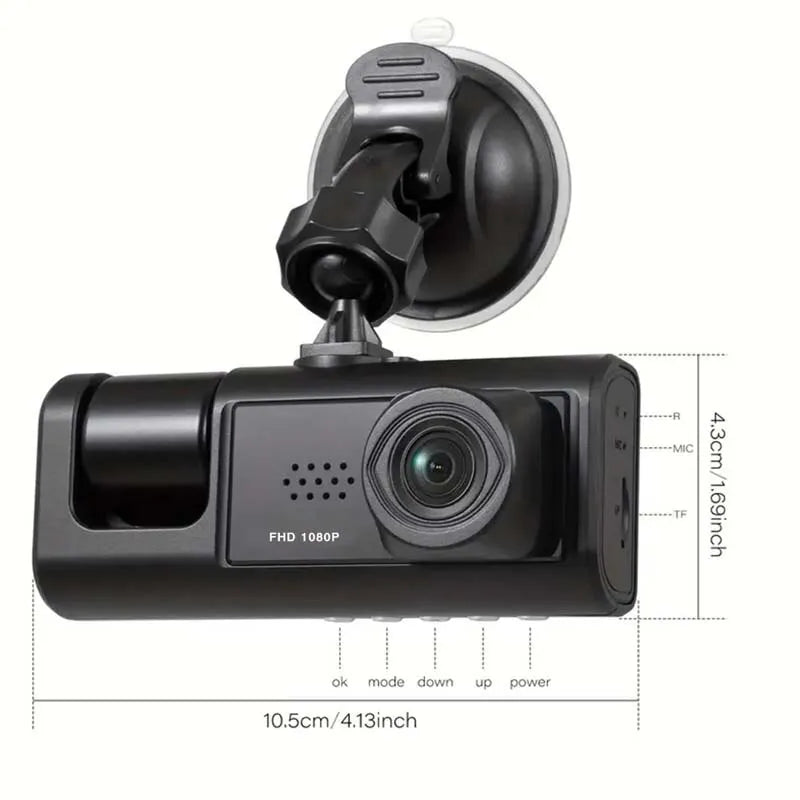 Dash Cam W/ IR Night Vision Loop Recording