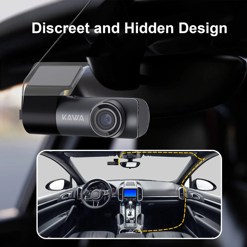 Dash Camera for Car 2k Cam in Car with WiFi Night Vision and WDR Monitor App