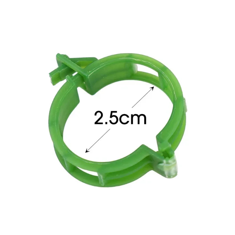 Reusable Plant Support Clips - Plastic Buckle Hooks for Tomato Vines, Grafting, and Plant Fixing