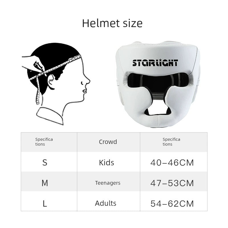 Body Jia Boxing Head Harness Adult and Children Boxing Sanda Muay Thai Thickened Boxing Helmet Free Combat Protective Gear