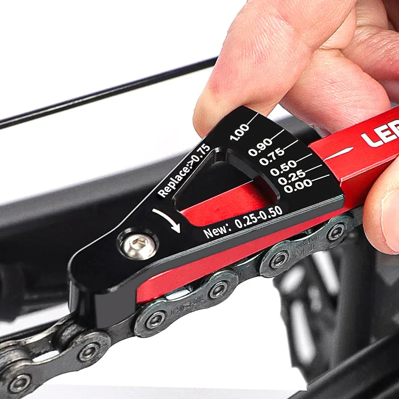 Bicycle Chain Wear Indicator - Aluminum Repair Gauge