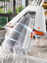 Squeeze Self-Draining Collodion Mop - Wood Floor and Tile Cleaning Tool for Walls and Ceilings
