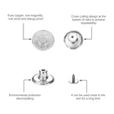 Metal Jeans Buttons 17mm - Seamless Replacement