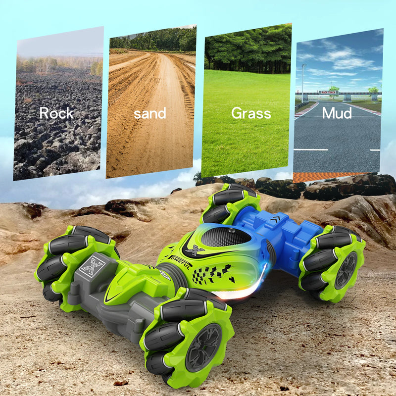 4WD RC Stunt Car with Gesture Control for Kids