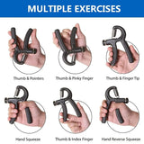 R-Shaped Spring Grip - Professional Wrist Strengthener for Arm Muscle and Finger Rehabilitation, Fitness Training Equipment