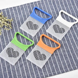 Effortlessly Slice Onions with this Colorful Stainless Steel Onion Slicer and Potato Chip Holder