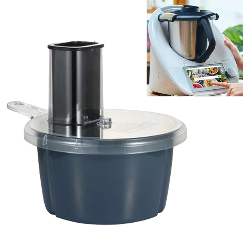 Food Processor Container Kit for Thermomix TM5 TM6 - Multifunctional Box with Shredding and Cutting Accessories