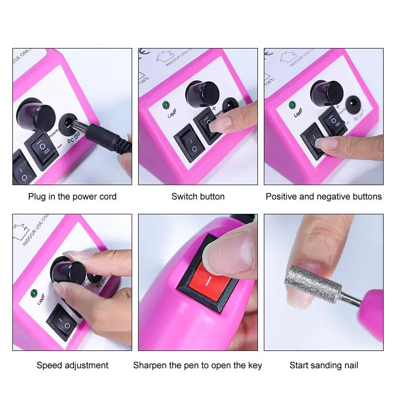 Professional Drill Machine - Electric Nail File for Manicure