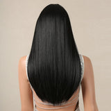 Black Synthetic Wigs for Women, Daily Wear and Cosplay, Heat Resistant