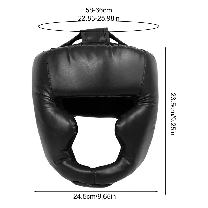 Full-Covered Boxing Helmet - Thickened, Adult Karate Muay Thai Training Head Protector