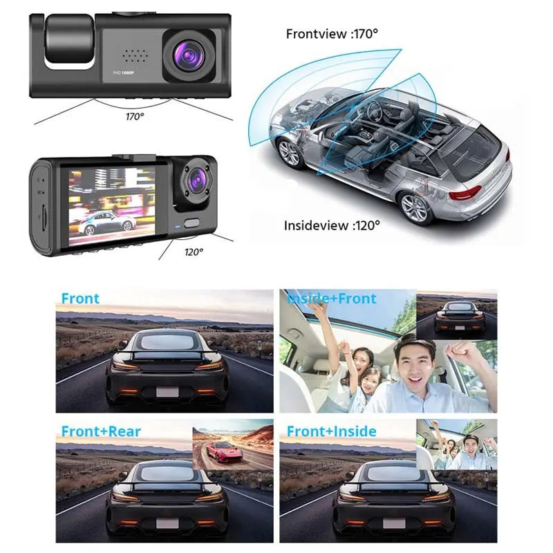 Dash Cam W/ IR Night Vision Loop Recording