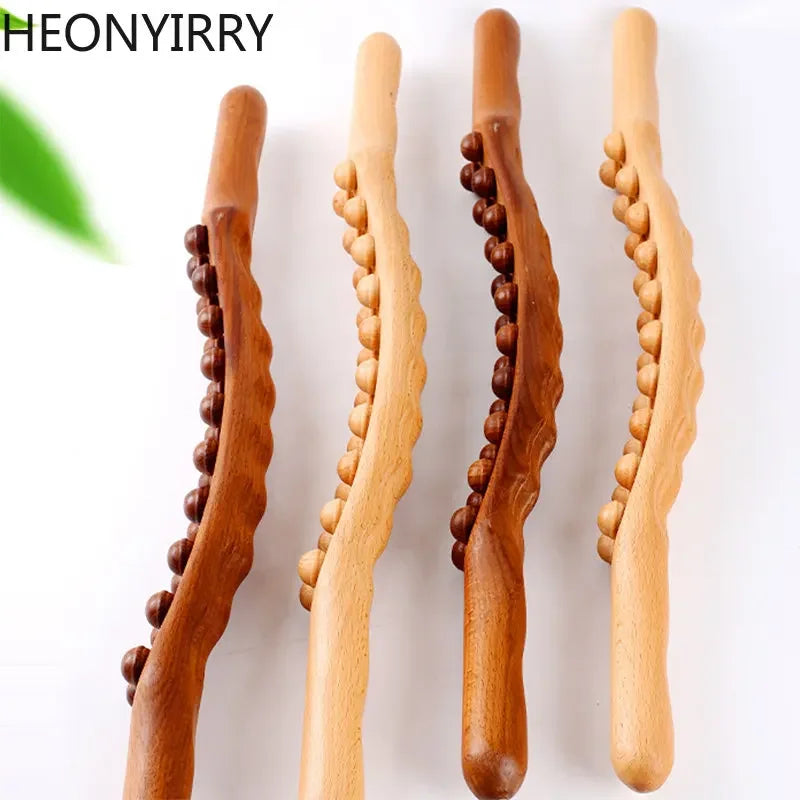 Carbonized Wood Gua Sha Massage Stick