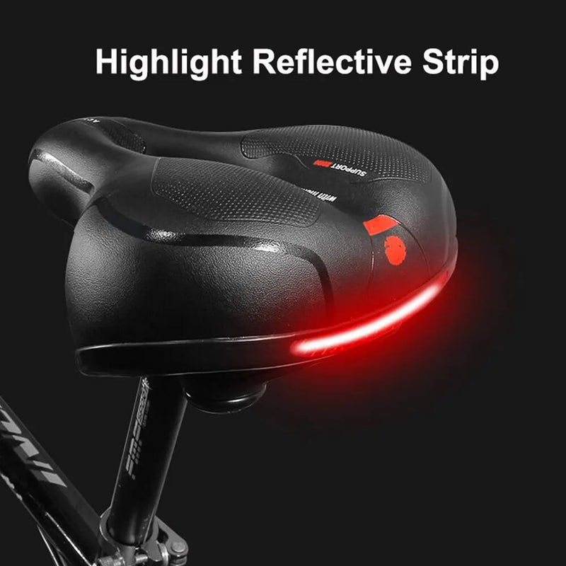 Comfortable Hollow Breathable Bicycle Saddle - Shock Absorbing MTB Road Bike Seat for Men and Women